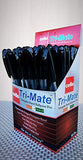 Cello Tri-Mate Triangular Barrel Ballpoint Pen 1.00 mm (Black) - Pack of 50