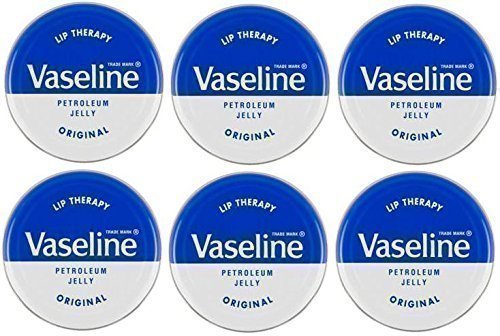 Vaseline Lip Therapy Petroleum Jelly 20g Original x 6 Tins