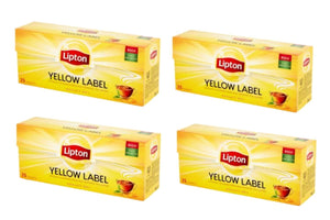 Lipton Yellow Label Tea 100 Tea Bags (Pack of 4, Total 100 Tea Bags)