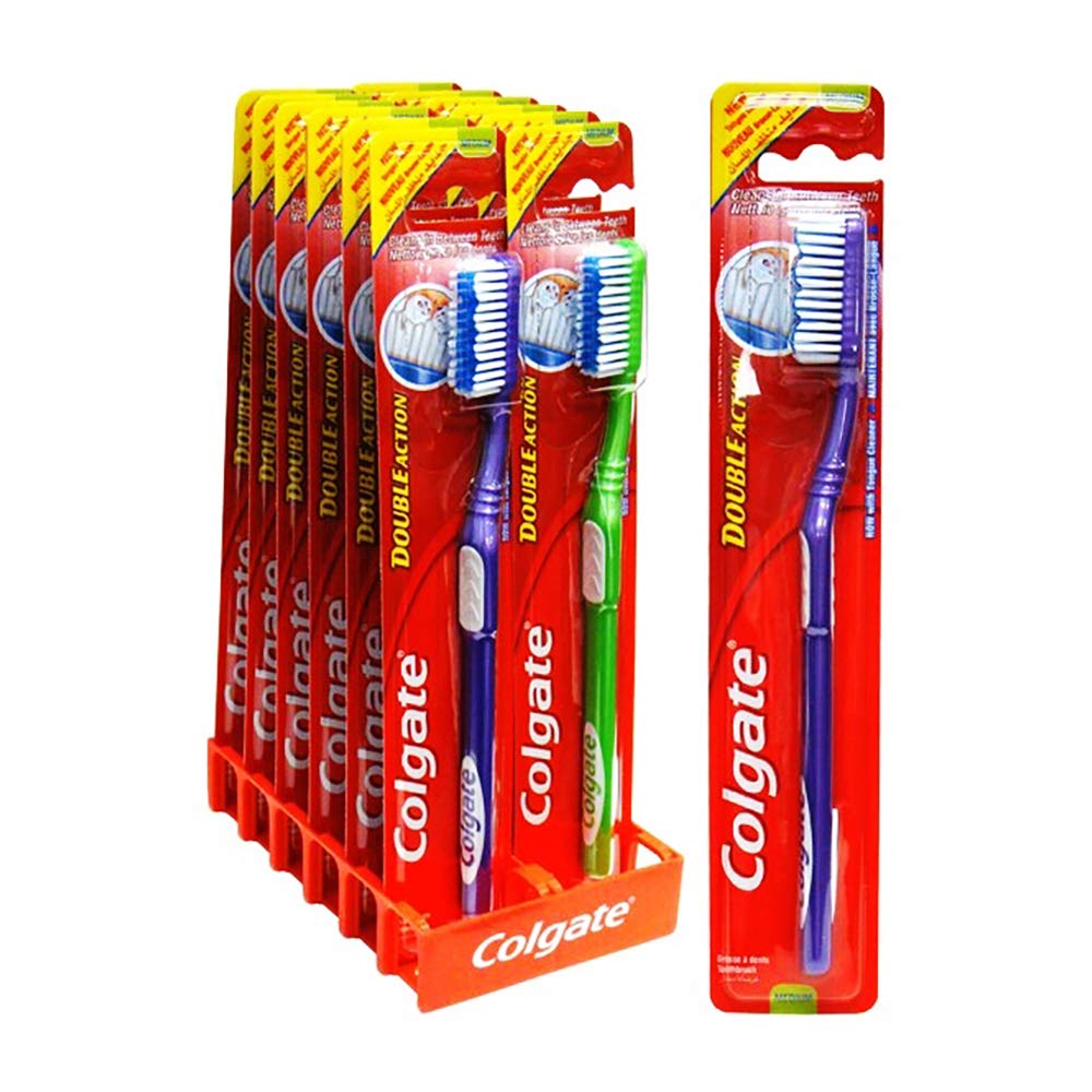 DDI Colgate Toothbrush Double Action Medium (1 pack of 12 items)