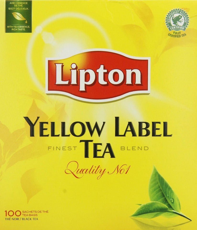 Lipton Yellow label 100 Teabags 1 Box