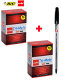 Bic-Cello Original Tri-mate Medium Ballpoint Pens, Black, Box of 100 Ball pen