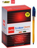 BIC Cello Original Orange Ballpoint Pens Medium Point (0.7 mm) – Box of 50 (Blue)