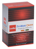 Cello Tri-Mate Triangular Barrel Ballpoint Pen 1.0 mm (Orange Black) - Pack of 50