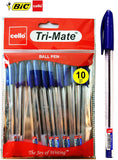 BIC Cristal Cello Original Ballpoint Pens Medium Point (Blue, Pack of 10)
