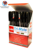 BIC Cristal Cello Original Ballpoint Pens Medium Point (0.7 mm) – Black pens, Box of 50